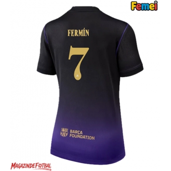 Barcelona Fermin Lopez #7 Tricou Fotbal Replică 2026-27 Femei Deplasare